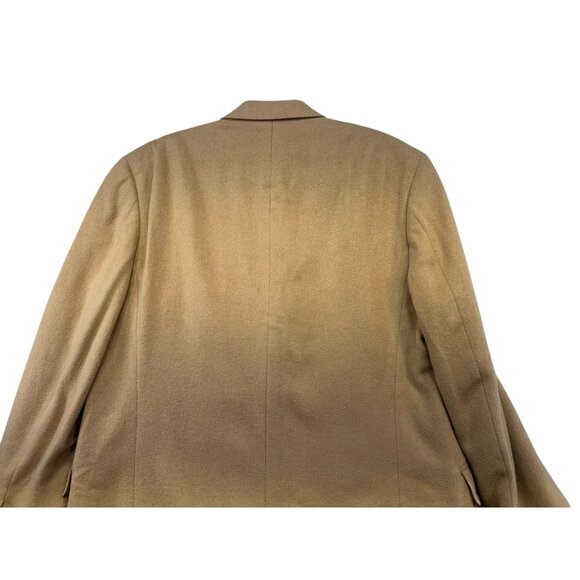 Lord & Taylor Grant Thomas Camel Hair Blazer Mens Size 44 Long Tan - Picture 12 of 12